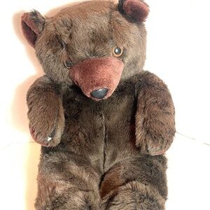 Vintage Cuddle Wit Soft Collectible Brown Plush Teddy Bear